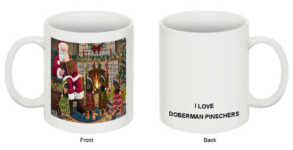 Christmas Cozy Holiday Tails Doberman Pinschers Dog Coffee Mug MUG50521