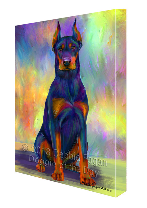 Paradise Wave Doberman Pinscher Dog Canvas Print Wall Art Décor CVS126827