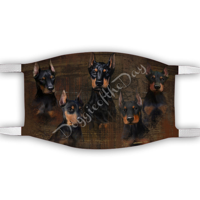 Rustic Doberman Dogs Face Mask FM50052