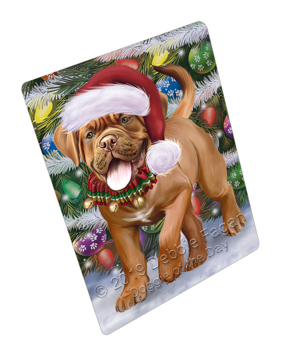 Trotting in the Snow Dogue De Bordeaux Dog Refrigerator / Dishwasher Magnet RMAG108324