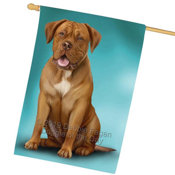 Dogue de Bordeaux Dog House Flag FLG65583