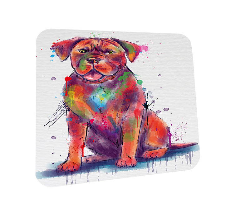 Watercolor Dogue De Bordeaux Dog Coasters Set of 4 CST57507