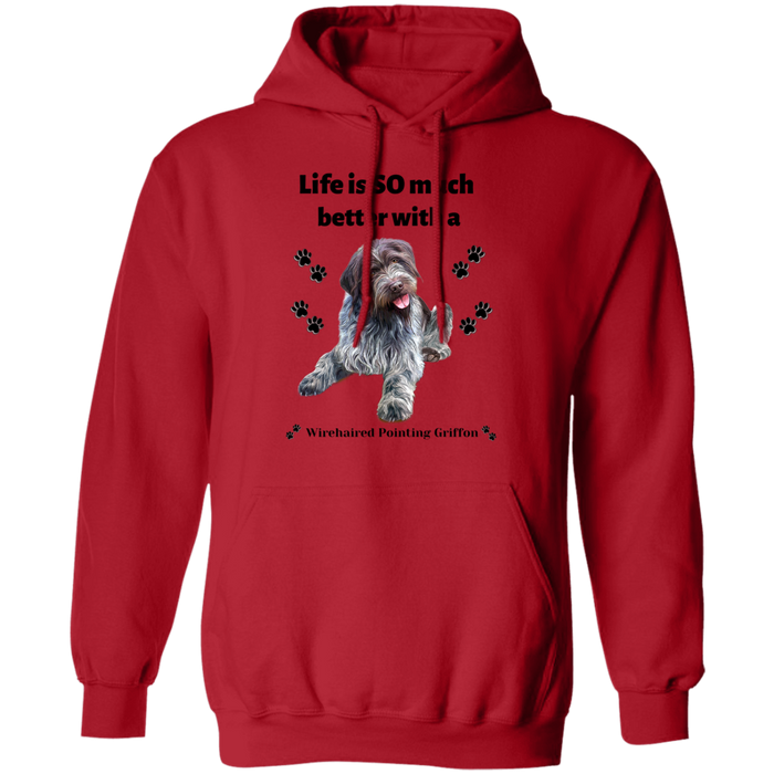 Life is SO much better with a Dog!! (9) Z66 Pullover Hoodie