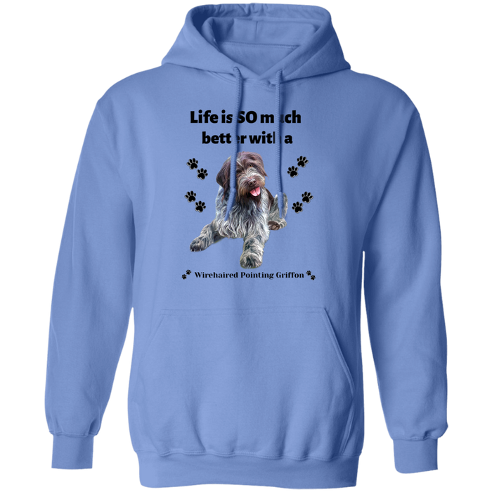 Life is SO much better with a Dog!! (9) Z66 Pullover Hoodie