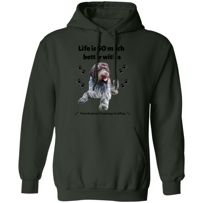 Life is SO much better with a Dog!! (9) Z66 Pullover Hoodie