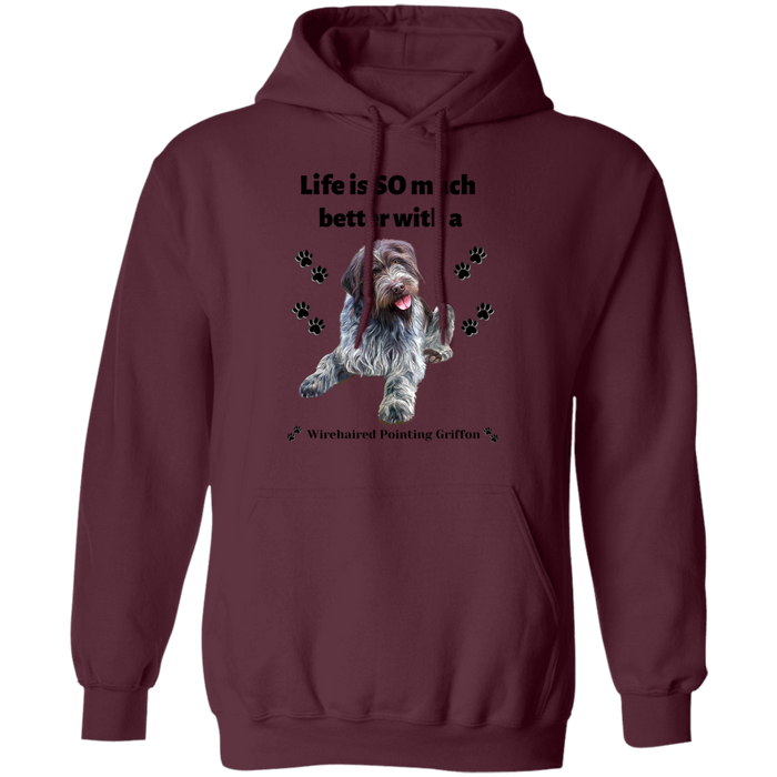 Life is SO much better with a Dog!! (9) Z66 Pullover Hoodie