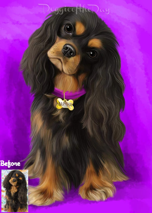 Digital Painting PERSONALIZED PET PORTRAIT! Custom Pet Dog or Cat Art