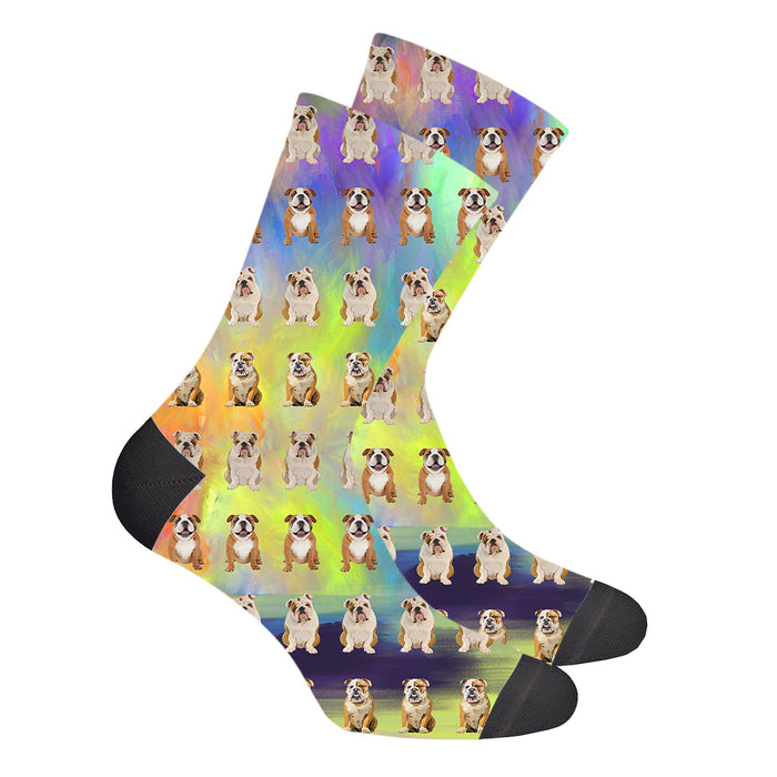 Paradise Wave English Bulldogs Men's Socks