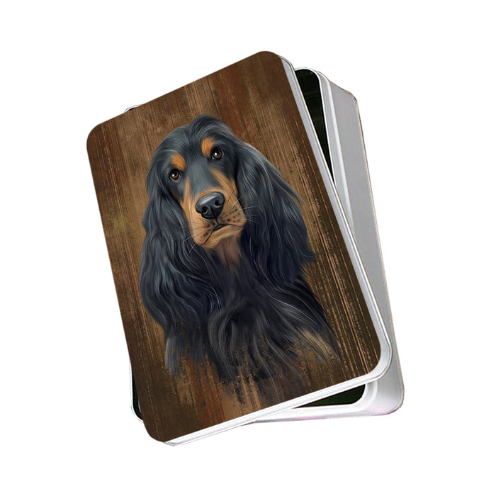 Rustic English Cocker Spaniel Dog Photo Storage Tin PITN50557