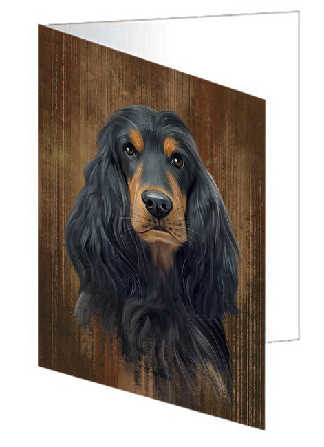 Rustic English Cocker Spaniel Dog Handmade Artwork Assorted Pets Greeting Cards and Note Cards with Envelopes for All Occasions and Holiday Seasons GCD55718