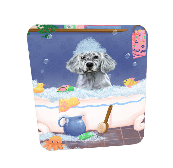 Rub a Dub Dogs in a Tub English Setter Dog Coasters Set of 4 CSTA58298