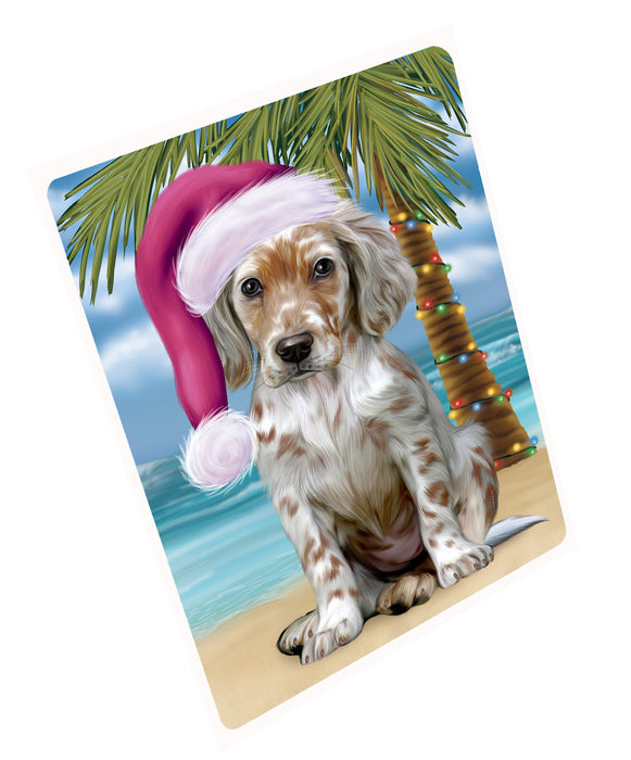Christmas Summertime Island Tropical Beach English Setter Dog Refrigerator/Dishwasher Magnet - Kitchen Decor Magnet - Pets Portrait Unique Magnet - Ultra-Sticky Premium Quality Magnet RMAG112688