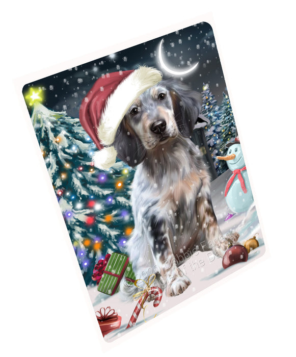 Christmas Holly Jolly English Setter Dog Cutting Board - For Kitchen - Scratch & Stain Resistant - Designed To Stay In Place - Easy To Clean By Hand - Perfect for Chopping Meats, Vegetables, CA83338