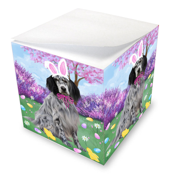 Easter holiday English Setter Dog Note Cube NOC-DOTD-A57618