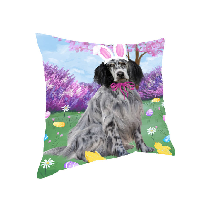 Easter holiday English Setter Dog Pillow with Top Quality High-Resolution Images - Ultra Soft Pet Pillows for Sleeping - Reversible & Comfort - Ideal Gift for Dog Lover - Cushion for Sofa Couch Bed - 100% Polyester, PILA93337