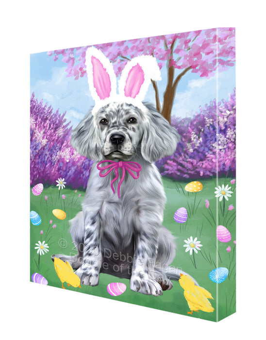 Easter holiday English Setter Dog Canvas Wall Art - Premium Quality Ready to Hang Room Decor Wall Art Canvas - Unique Animal Printed Digital Painting for Decoration CVS505