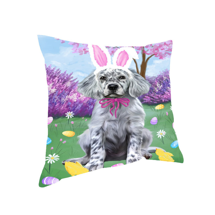 Easter holiday English Setter Dog Pillow with Top Quality High-Resolution Images - Ultra Soft Pet Pillows for Sleeping - Reversible & Comfort - Ideal Gift for Dog Lover - Cushion for Sofa Couch Bed - 100% Polyester, PILA93340