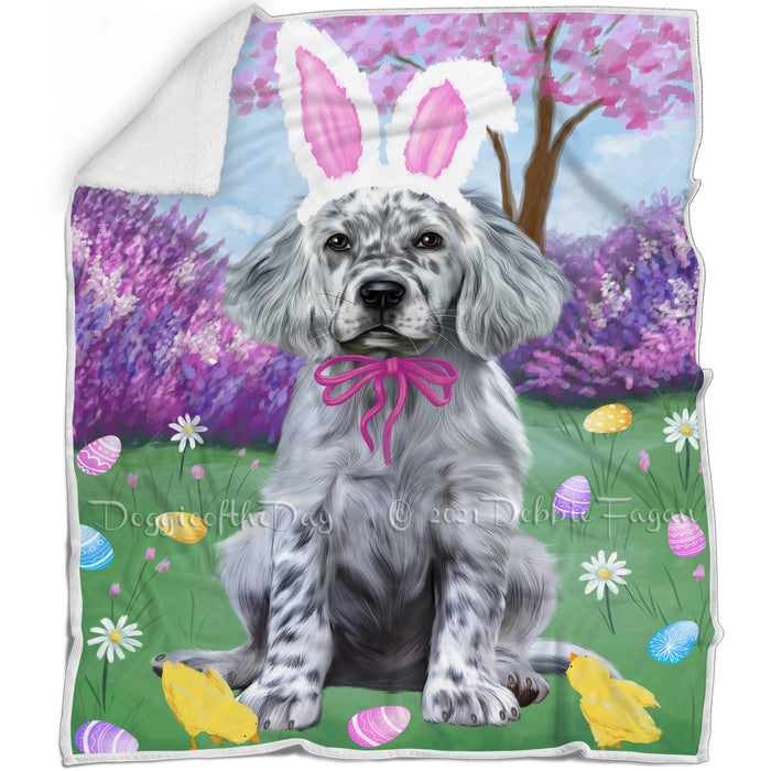Easter Holiday English Setter Dog Blanket BLNKT143216