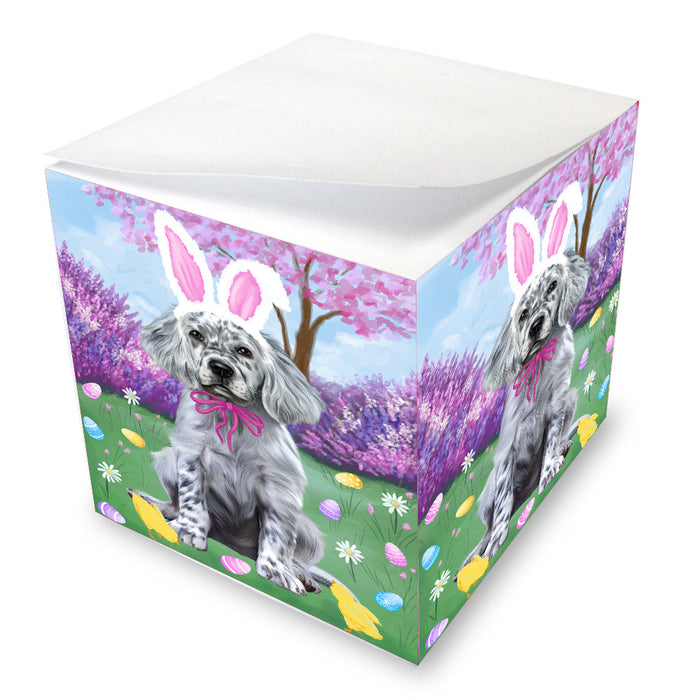 Easter holiday English Setter Dog Note Cube NOC-DOTD-A57619
