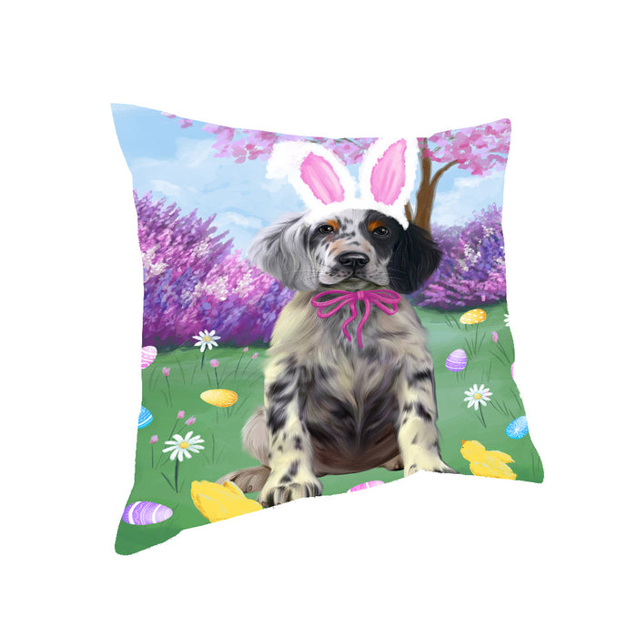 Easter holiday English Setter Dog Pillow with Top Quality High-Resolution Images - Ultra Soft Pet Pillows for Sleeping - Reversible & Comfort - Ideal Gift for Dog Lover - Cushion for Sofa Couch Bed - 100% Polyester, PILA93343