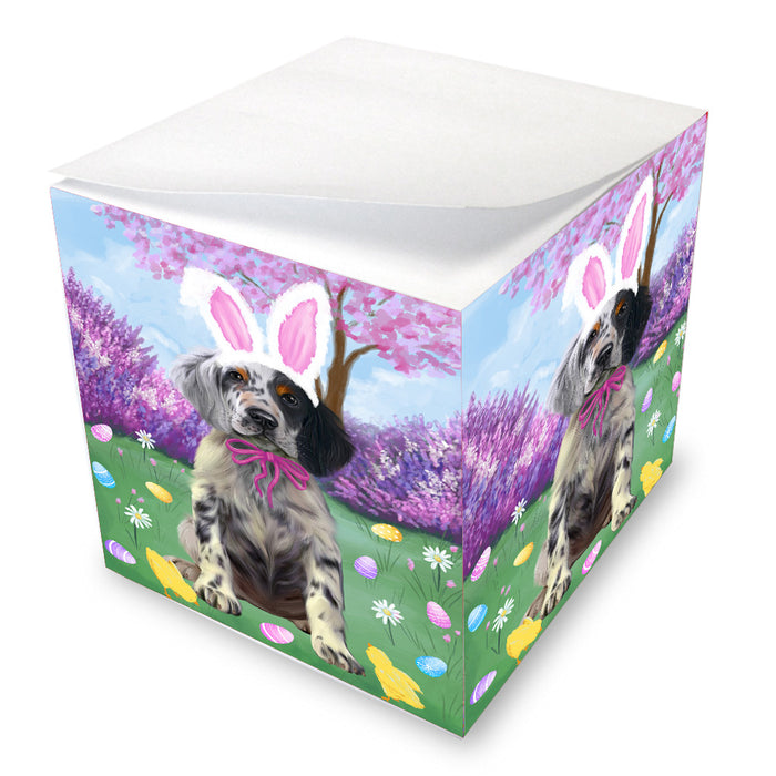 Easter holiday English Setter Dog Note Cube NOC-DOTD-A57620