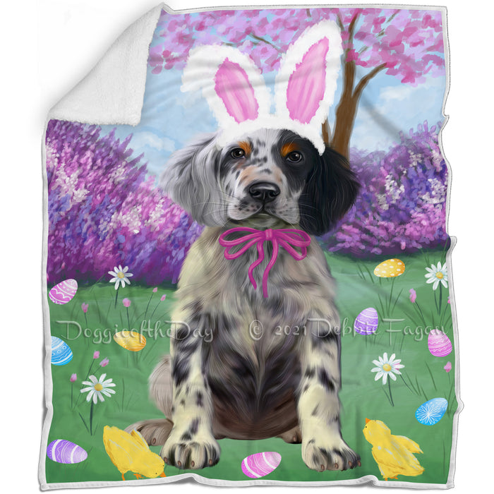 Easter Holiday English Setter Dog Blanket BLNKT143217
