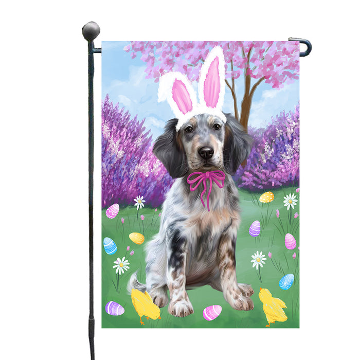 Easter holiday English Setter Dog Garden Flags Outdoor Decor for Homes and Gardens Double Sided Garden Yard Spring Decorative Vertical Home Flags Garden Porch Lawn Flag for Decorations GFLG68332