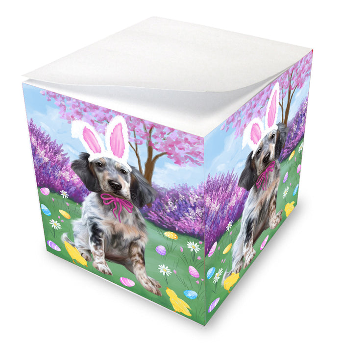Easter holiday English Setter Dog Note Cube NOC-DOTD-A57621