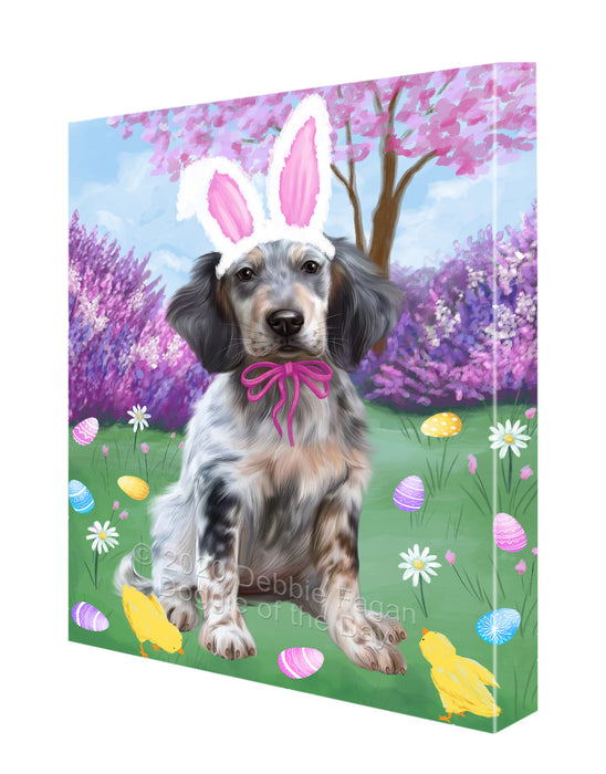 Easter holiday English Setter Dog Canvas Wall Art - Premium Quality Ready to Hang Room Decor Wall Art Canvas - Unique Animal Printed Digital Painting for Decoration CVS507