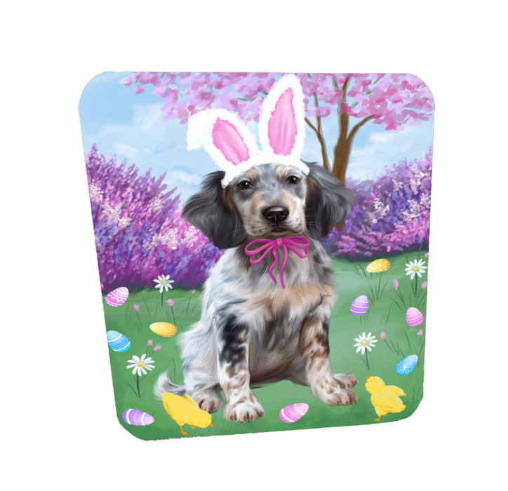 Easter holiday English Setter Dog Coasters Set of 4 CSTA58580