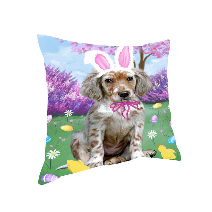 Easter holiday English Setter Dog Pillow with Top Quality High-Resolution Images - Ultra Soft Pet Pillows for Sleeping - Reversible & Comfort - Ideal Gift for Dog Lover - Cushion for Sofa Couch Bed - 100% Polyester, PILA93349