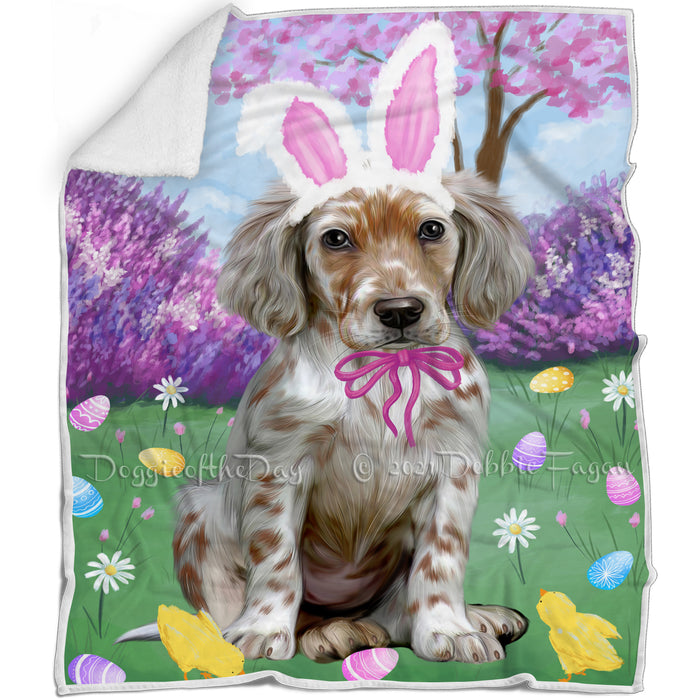 Easter Holiday English Setter Dog Blanket BLNKT143219