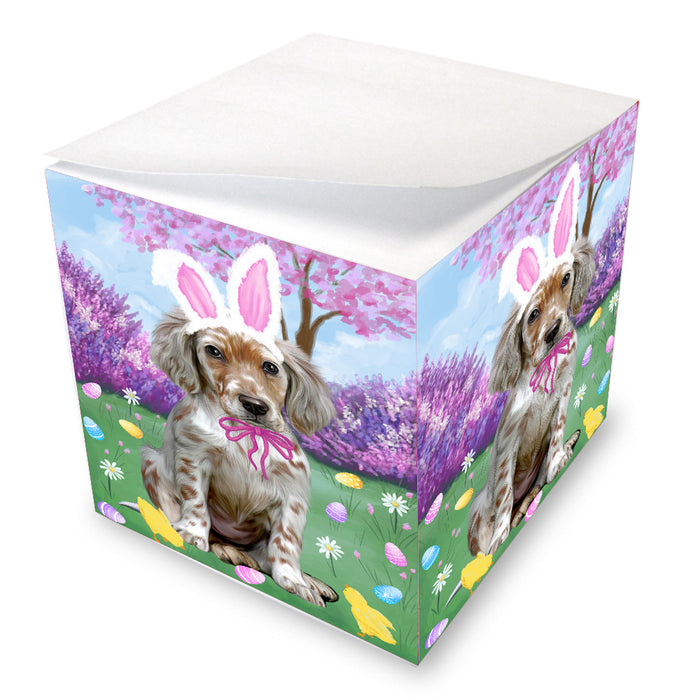Easter holiday English Setter Dog Note Cube NOC-DOTD-A57622