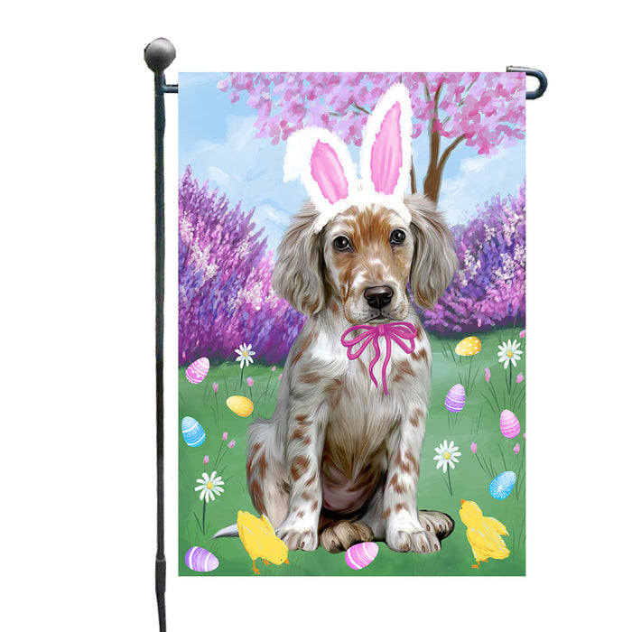 Easter holiday English Setter Dog Garden Flags Outdoor Decor for Homes and Gardens Double Sided Garden Yard Spring Decorative Vertical Home Flags Garden Porch Lawn Flag for Decorations GFLG68333