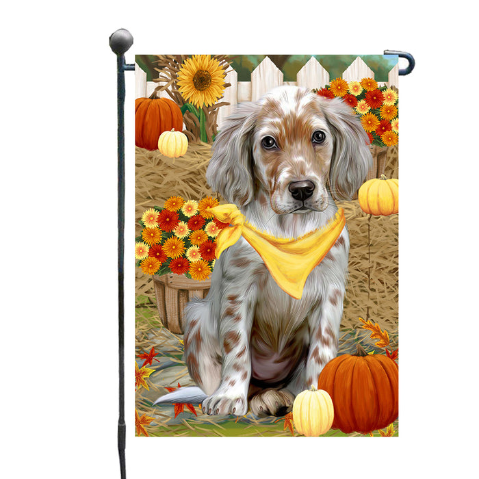 Fall Pumpkin Autumn Greeting English Setter Dog Garden Flags Outdoor Decor for Homes and Gardens Double Sided Garden Yard Spring Decorative Vertical Home Flags Garden Porch Lawn Flag for Decorations GFLG68236