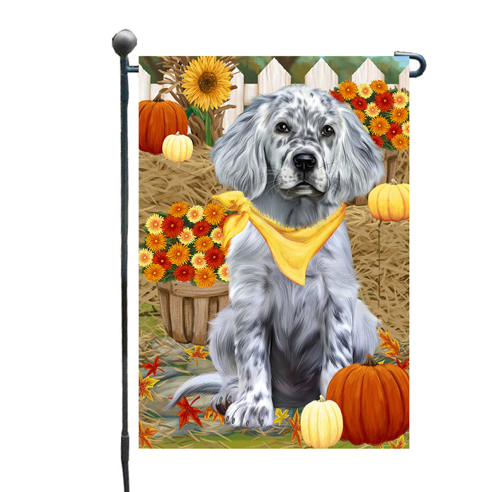 Fall Pumpkin Autumn Greeting English Setter Dog Garden Flags Outdoor Decor for Homes and Gardens Double Sided Garden Yard Spring Decorative Vertical Home Flags Garden Porch Lawn Flag for Decorations GFLG68237