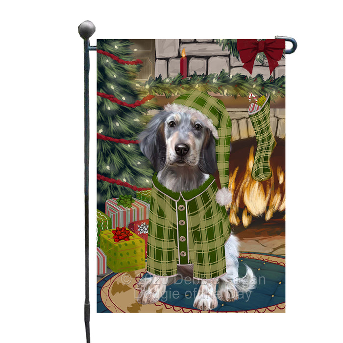 The Christmas Stocking was Hung English Setter Dog Garden Flags Outdoor Decor for Homes and Gardens Double Sided Garden Yard Spring Decorative Vertical Home Flags Garden Porch Lawn Flag for Decorations GFLG68445