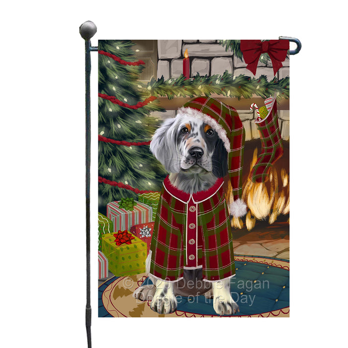 The Christmas Stocking was Hung English Setter Dog Garden Flags Outdoor Decor for Homes and Gardens Double Sided Garden Yard Spring Decorative Vertical Home Flags Garden Porch Lawn Flag for Decorations GFLG68447
