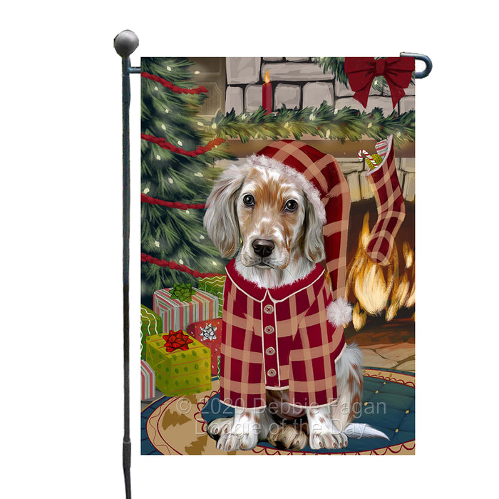 The Christmas Stocking was Hung English Setter Dog Garden Flags Outdoor Decor for Homes and Gardens Double Sided Garden Yard Spring Decorative Vertical Home Flags Garden Porch Lawn Flag for Decorations GFLG68448