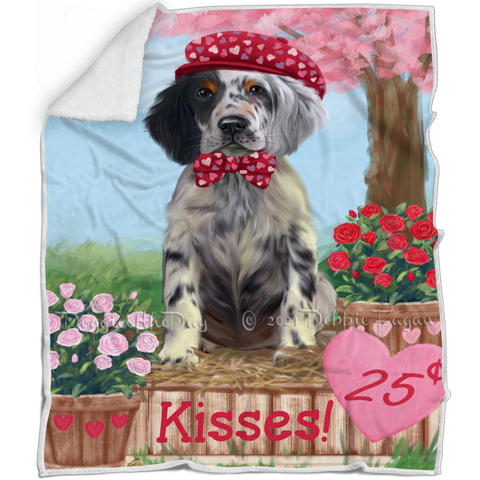 Rosie 25 Cent Kisse English Setter Dog Blanket BLNKT142378
