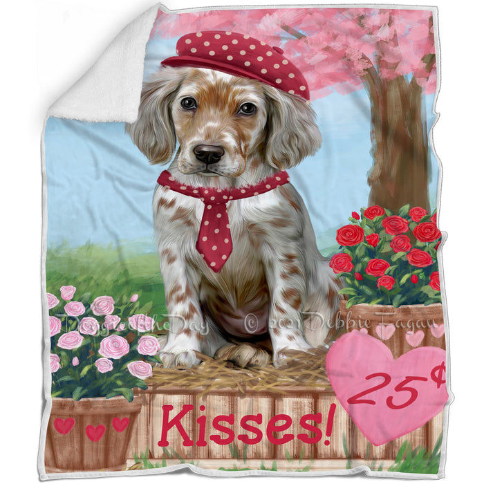 Rosie 25 Cent Kisse English Setter Dog Blanket BLNKT142376