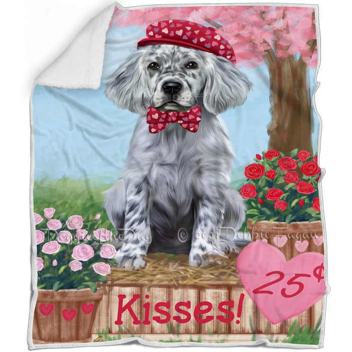 Rosie 25 Cent Kisse English Setter Dog Blanket BLNKT142377