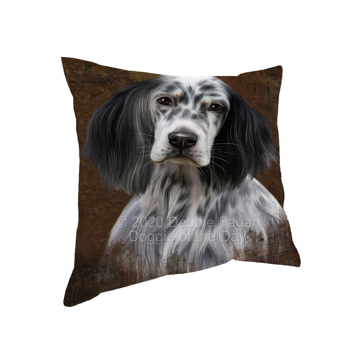 Rustic English Setter Dog Pillow with Top Quality High-Resolution Images - Ultra Soft Pet Pillows for Sleeping - Reversible & Comfort - Ideal Gift for Dog Lover - Cushion for Sofa Couch Bed - 100% Polyester, PILA91927
