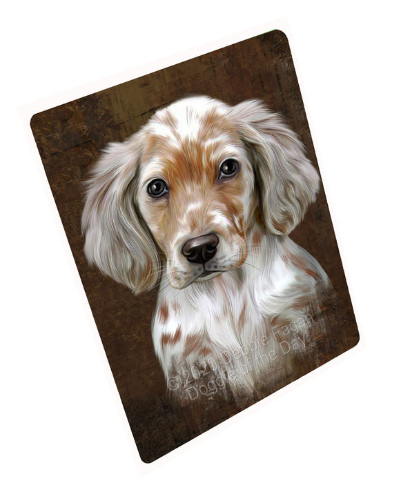 Rustic English Setter Dog Cutting Board - For Kitchen - Scratch & Stain Resistant - Designed To Stay In Place - Easy To Clean By Hand - Perfect for Chopping Meats, Vegetables, CA82690
