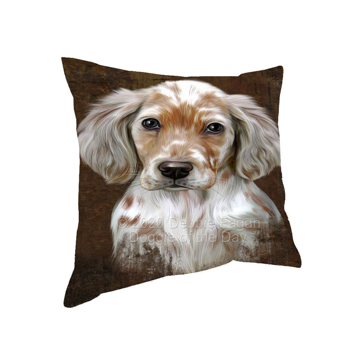 Rustic English Setter Dog Pillow with Top Quality High-Resolution Images - Ultra Soft Pet Pillows for Sleeping - Reversible & Comfort - Ideal Gift for Dog Lover - Cushion for Sofa Couch Bed - 100% Polyester, PILA91930