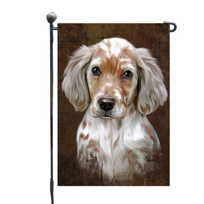 Rustic English Setter Dog Garden Flags Outdoor Decor for Homes and Gardens Double Sided Garden Yard Spring Decorative Vertical Home Flags Garden Porch Lawn Flag for Decorations GFLG67860