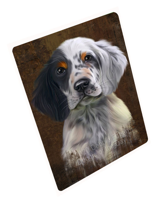Rustic English Setter Dog Cutting Board - For Kitchen - Scratch & Stain Resistant - Designed To Stay In Place - Easy To Clean By Hand - Perfect for Chopping Meats, Vegetables, CA82692