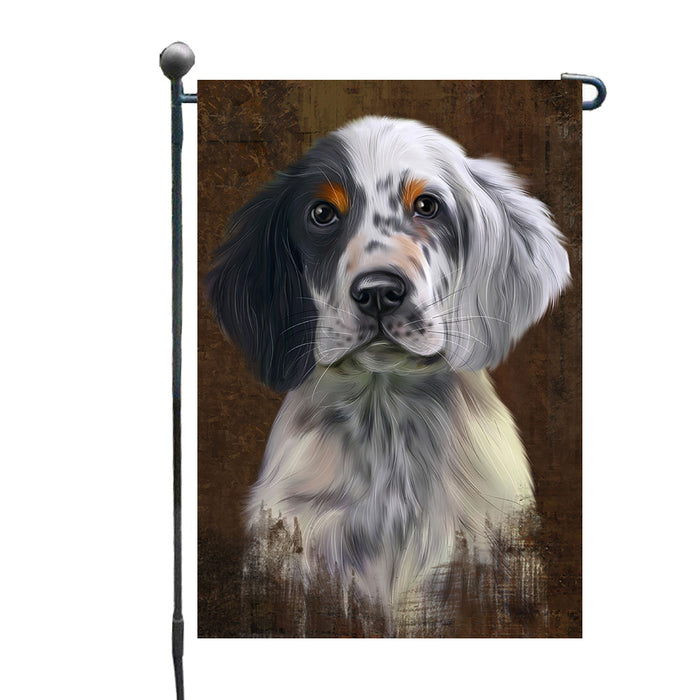 Rustic English Setter Dog Garden Flags Outdoor Decor for Homes and Gardens Double Sided Garden Yard Spring Decorative Vertical Home Flags Garden Porch Lawn Flag for Decorations GFLG67861