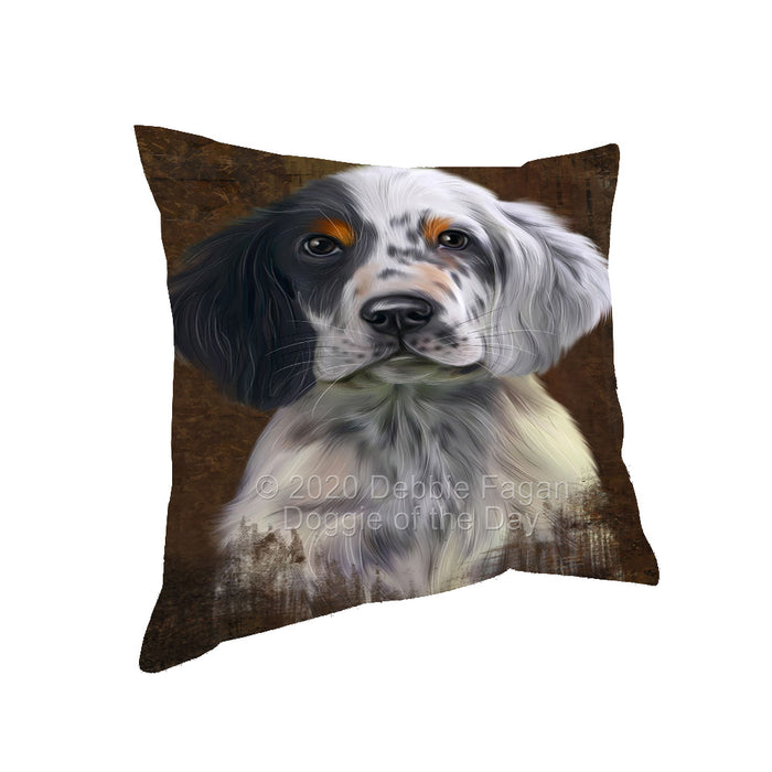 Rustic English Setter Dog Pillow with Top Quality High-Resolution Images - Ultra Soft Pet Pillows for Sleeping - Reversible & Comfort - Ideal Gift for Dog Lover - Cushion for Sofa Couch Bed - 100% Polyester, PILA91933