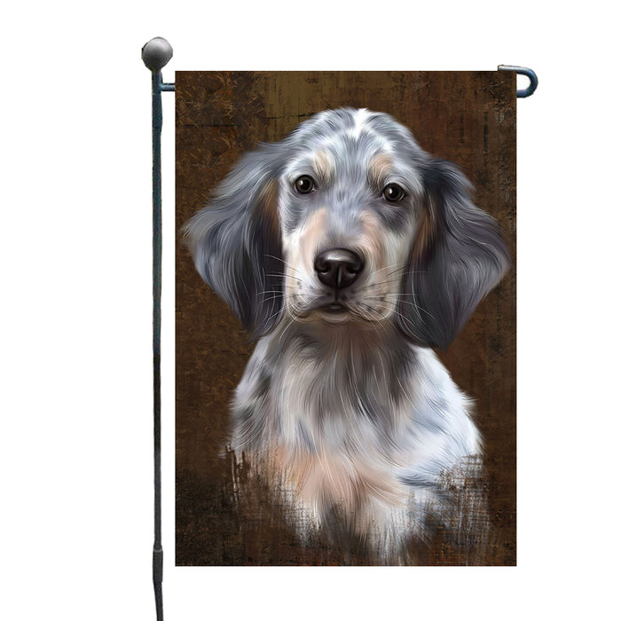 Rustic English Setter Dog Garden Flags Outdoor Decor for Homes and Gardens Double Sided Garden Yard Spring Decorative Vertical Home Flags Garden Porch Lawn Flag for Decorations GFLG67862